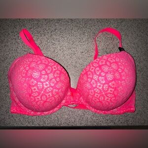 NWOT Victoria’s Secret dream angels push up hot pink size 38D